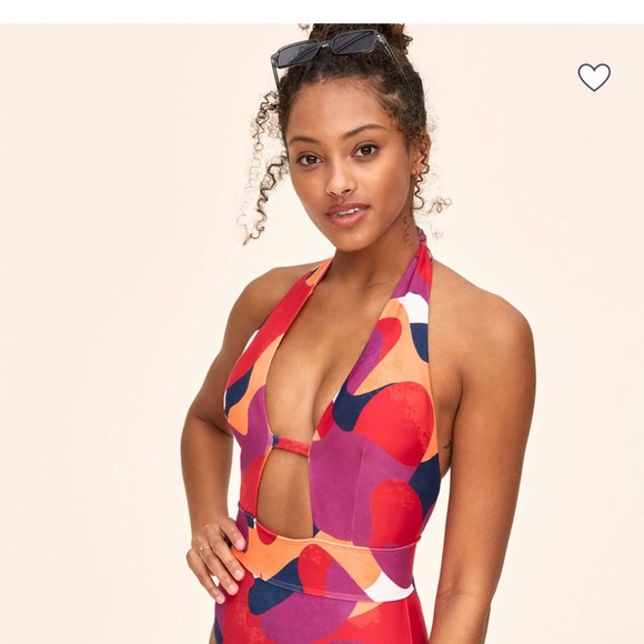 🩱One-Piece Bathing Suit | Convertible Style | Medium | Multicolor | Ve… - Picture 2 of 4